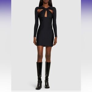 Coperni Black Cut-Out Mini Dress